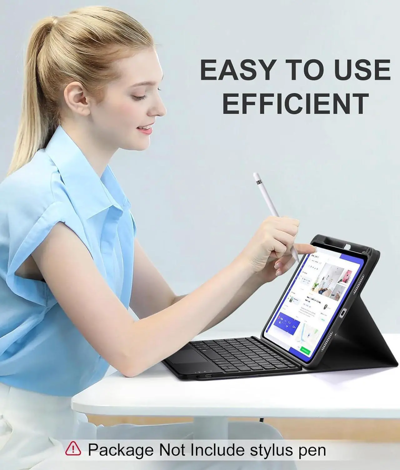 Keyboard Case for Xiaomi Pad 7/ Pad 7 Pro 11.2 Inch, 7 Color Backlit, Magnetic Detachable Wireless Bluetooth Keyboard, Multi-Touch Trackpad, Stain Resistant Cover, Rechargeable
