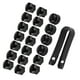 thumbnail image 2 of Broco Caperuza de Tornillo, 20pcs 17mm Tuerca de Rueda de Coche Auto Hub Tornillo Protección contra el Robo de caperuza de Tapa for Audi Negro, 2 of 5