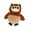 Owl 24cmx24cm, variant on Bunblic Dog Interactive Toy Pet Dog Moving Squeaky Toy Bite Resistant Biting Training Sound Cute for Aggressive Chewers Entertainment Monster 26cmx15cm