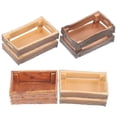 thumbnail image 1 of HOOWIFFY 4Pcs Mini Crates Rustic Color Rectangular For Miniature House Accessories, 1 of 6