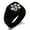 Black, variant on Stainless Steel Letter J Initial Cat Dog Paws Monogram Engraved Engraved Square Flat Top Biker Style Polished Signet Ring