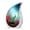 Peacock-3, variant on VALERASH Peacock Teardrop Urn for Ashes Adult Male & Female Set of 1 Large & 4 Keepsake Drop Urn for Ashes for Women & Man - Flower Urns for Mom & Dad - 10 & 3 Inch