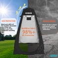 thumbnail image 3 of Tienda de campaña AOSION Privacy plegable para cambiar pañales, impermeable, negra, 3 of 6