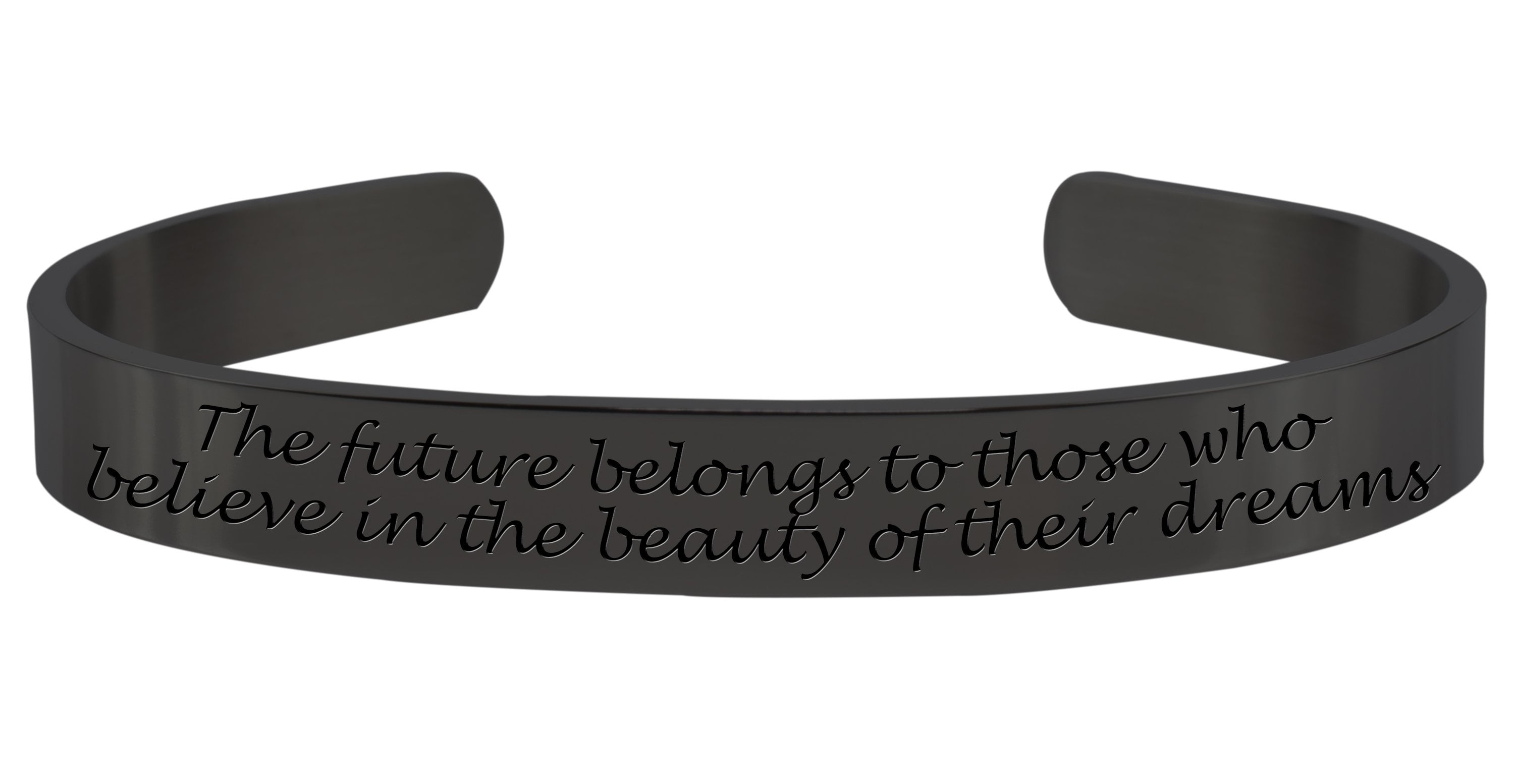 Blue Pink Box Solid Stainless Steel Inspirational Cuff God Will Make A Way