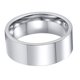 thumbnail image 5 of Anillo de acero inoxidable de 6 mm con inscripción, plano y sencillo, para hombre y mujer, talla 6, plateado., 5 of 7