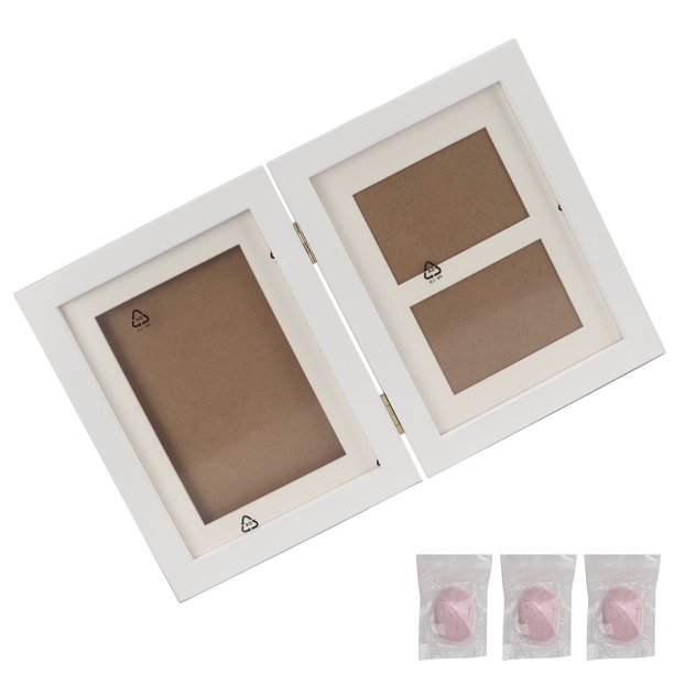 Marco De Fotos Conmemorativo Para Mascotas, Textura Transparente, Fácil De Desmontar, Material Seguro, Kit De Recuerdo De Huellas De Mascotas Para Dueños De Gatos, Dueños De ANGGREK Rosa silenciosamente elegante