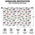 thumbnail image 2 of Blackout Kids Curtains,White Cartoon Dinosaurs Names Pattern Childrens Insulated Curtains Set Of 2,Bedroom Essentials,Toddler Room Decor 42"x54", 2 of 5