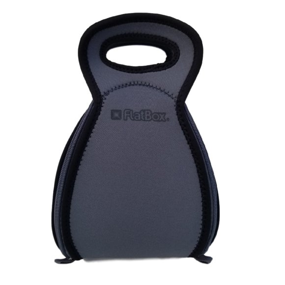 Lonchera Y Tapete 2 en 1 FLATBOX Gris/Negro 101009P4