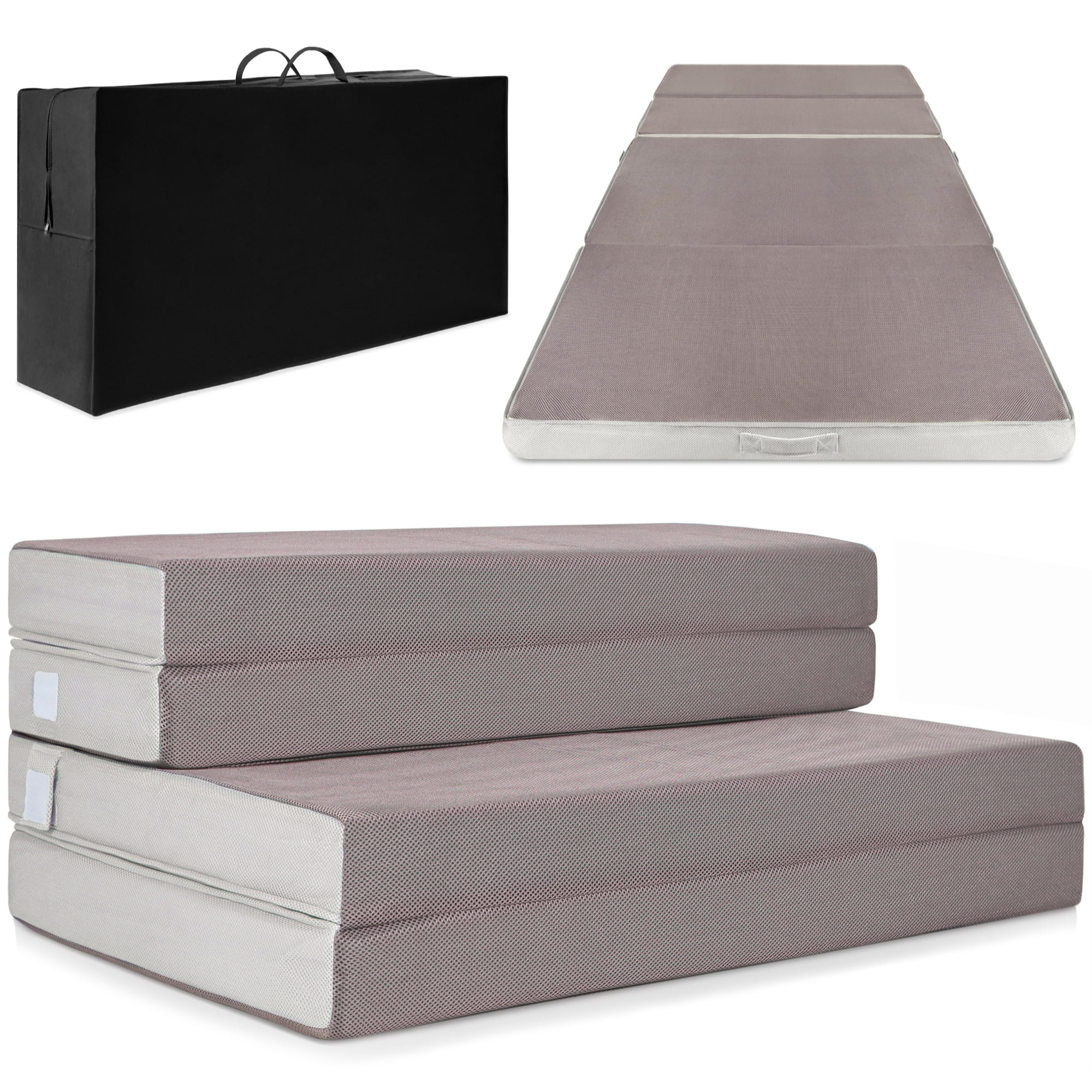 Futon Bed Guest Portable Foam Fold Sofa Cot Best Choice Folding Mattress Queen 