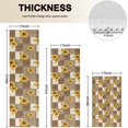 thumbnail image 4 of Brown Checker Sunflower Pattern Kitchen Rugs Sets Of 3,Kitchen Runner Rugs Non Skid Washable,Decorative Kitchen Floor Mats for Kitchen,Sink,Laundry,17"x30"+ 17"x47" + 17"x59", 4 of 6