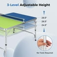 thumbnail image 6 of Costway 47" x 30" Mini Table Tennis Table with Adjustable Height for Indoor Outdoor, 6 of 10