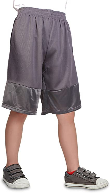 8-18 North 15 Boys Athletic Basketball Shorts with Side Pockets 
