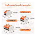 thumbnail image 4 of 121 Conectores De Cable Compactos Bloques Eléctricos Empalme NARANJA, 4 of 5