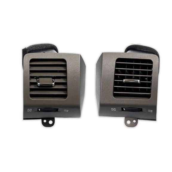 Center Dash AC Outlet Air Vent Panel, Fits For Toyota Prado LC120 GX470 2003-2009, Dashboard Trim Cover Outlet Grille Panel.-brown-a pair