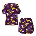 thumbnail image 5 of Lsque Halloween Gnomes1 Women's Short-Sleeved Pajama Set - 2 Piece Soft and Lightweight Sleepwear Set-XX-Large, 5 of 9