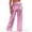 Pink Womens Full Length Pants, variant on Fashion Womens Elastic Waist Full Length Long Pants Thin Stretch Skinny Solid Pocket Trousers Young Adult Love 2023 Female Fashion Pink 4