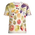 thumbnail image 5 of Various Fruits T Shirts Basic T-Shirt Short Sleeve Ladies Tee Shirt Summer Graphic Clothing, 5 of 6