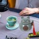 thumbnail image 3 of 1 lata de té con forma de gato, recipiente de cerámica para almacenar té, café, azúcar, sellado, regalo para restaurante, hogar, cocina (tamaño S), 3 of 7