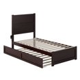 thumbnail image 2 of AFI NoHo Twin Wood Platform Bed with Headboard Footboard & Twin Trundle, Espresso, 2 of 8