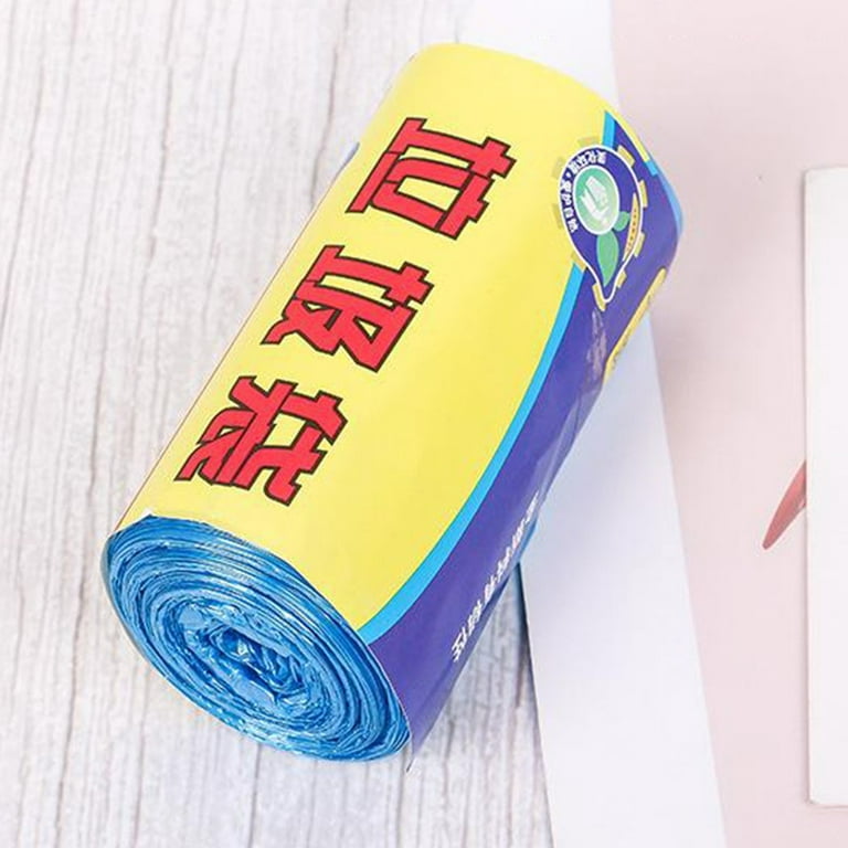 Leke Small Trash Bags Unscented Wastebasket Liners Bags for  Kitchen,Bathroom,Office,Home Trash Can 4 Color Choose (15pcs/roll)