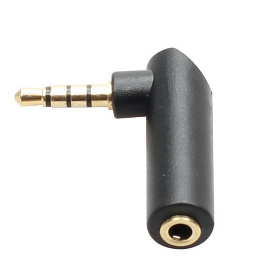 3.5mm Angle Male to Female Audio Adapter 90 Degree Right Angle Sterero Jack Plug TRS Stereo Jack Plug