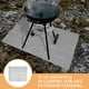 thumbnail image 2 of Tapetes para chimeneas, resistentes al fuego, antisalpicaduras, resistentes al calor, antiadherentes, para barbacoas y patios, tapete protector de suelo plateado, 2 of 7