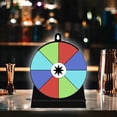 thumbnail image 6 of HILABEE Color Rotating Wheel Fortune Wheel Editable Portable Roulette Wheel Drinking Game for Party Carnival Bar Classroom Restaurant 8 Slots, 6 of 8