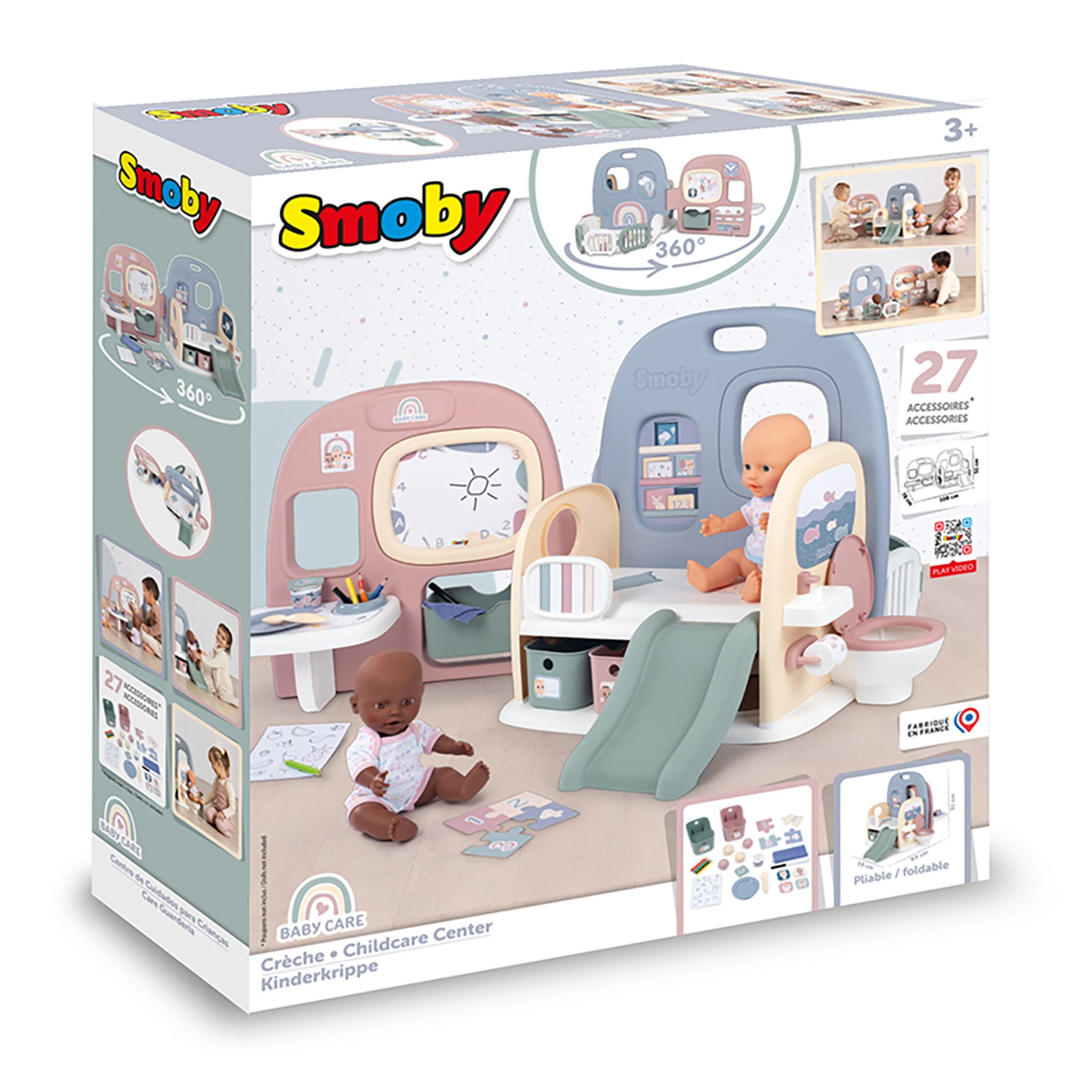 SMOBY: Childcare Center Playset - Kids Play Center For Baby Dolls