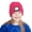 Rose Red, variant on Beanie with a Light for Kids, Hands Free LED Headlamp Cap USB Rechargeable Winter Knitted Lighted Hat Navy Blue