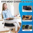 thumbnail image 2 of Qutool Donut Pillow for Tailbone Pain Support, Hemorrhoid Cushion, Orthopedic Memory Foam Seat Cushion, Black, 2 of 9