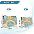 thumbnail image 4 of FORMRS 13"-13.3" Laptop Sleeve Protective Case Soft Carrying Quilted Computer Bag Cover, Retro Beige Rainbow, 4 of 7