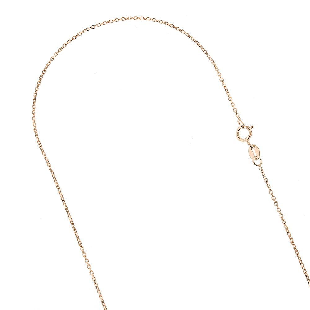 IcedTime 14K Yellow Gold 1.1mm wide Diamond Cut Milano Chain with Lobster Clasp