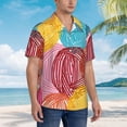 thumbnail image 5 of Disketp Hawaiian Shirts For Men,Colorful Wool Balls Print Mens Casual Short Sleeve Button Down Shirts Beach Shirt, 5 of 8