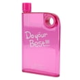 thumbnail image 3 of M Buder 420ml Slim Flat Water Bottle with Cover, Portable Travel Mug, BPA-Free Plastic Reusable Bottle for Sports, Gym, and Outdoors, A5 Size Space Saving Design, Pink, 14.2 oz / 420 ml, 3 of 9