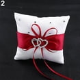 thumbnail image 3 of Joernso Fashion Wedding Bridal Bowknot Double Heart Ring Bearer Pillow Cushion, 3 of 6