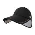 thumbnail image 2 of Women's Wide Brim Sun Hat with Adjustable Visor and Ponytail Hole, UV Protection Running Hat for Outdoor Activities, Summer Hiking, and Camping-Black, 2 of 9