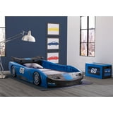 Delta Children Turbo Race Car Twin Bed - Blue