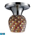 thumbnail image 1 of Celina 1-Light Semi-Flush en Chrome Poli et Verre Multi Fusion - LED, 1 of 2