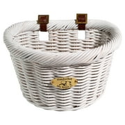 Nantucket Bicycle Basket Co. Cruiser (Adult D-Shape, White)