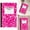 Hot Pink, variant on Marble Composition Notebook,Composition Notebooks,Wide Ruled Composition Notebook,Black Marble Covers Composition Notebook,100 Sheets,Black