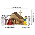 thumbnail image 3 of RYRDWP Clearance Easter Jesus Resurrection Scene Ornament - Protected by Bubble Bag Inside Carton Box, 3 of 6