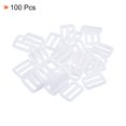 thumbnail image 3 of 3/4 Inch Tri-Glide Slide Buckles Webbing Strap Fastener, Bright White, 100 Pack, 3 of 5