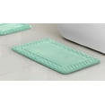 Mainstays 3Piece Memory Foam Bathroom Rug Set, Aqua