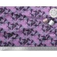 thumbnail image 3 of Soimoi Purple Cotton Duck Fabric Whale Ocean Print Fabric by Yard 56 Inch Wide, 3 of 3