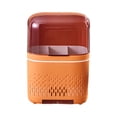 thumbnail image 1 of Tnarru Tableware Drainer Flatware Drying Rack Chopstick Holder for Kitchen Bathroom orange, 1 of 8