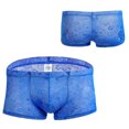 thumbnail image 3 of Men's Boxer Briefs Thong Undies Men Underwear Men Pack Anatomical Underwear Brief Bottoms Out Brief Glow in The Dark Mens Designer Shapeless Full Briefs Fashion Blue XL, 3 of 3
