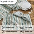 thumbnail image 5 of Split P Coastal Blue Chindi Placemat Set of 4, 5 of 5