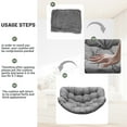 thumbnail image 5 of Thickened Waterproof Papasan Rocking Chair Cushion – 6.3'' Egg Chair Cushions with Secure Ties, Fade-Resistant & Weatherproof for Indoor/Outdoor Use , Fits Rattan Wicker Hammock Chairs (Only Cushion), 5 of 7