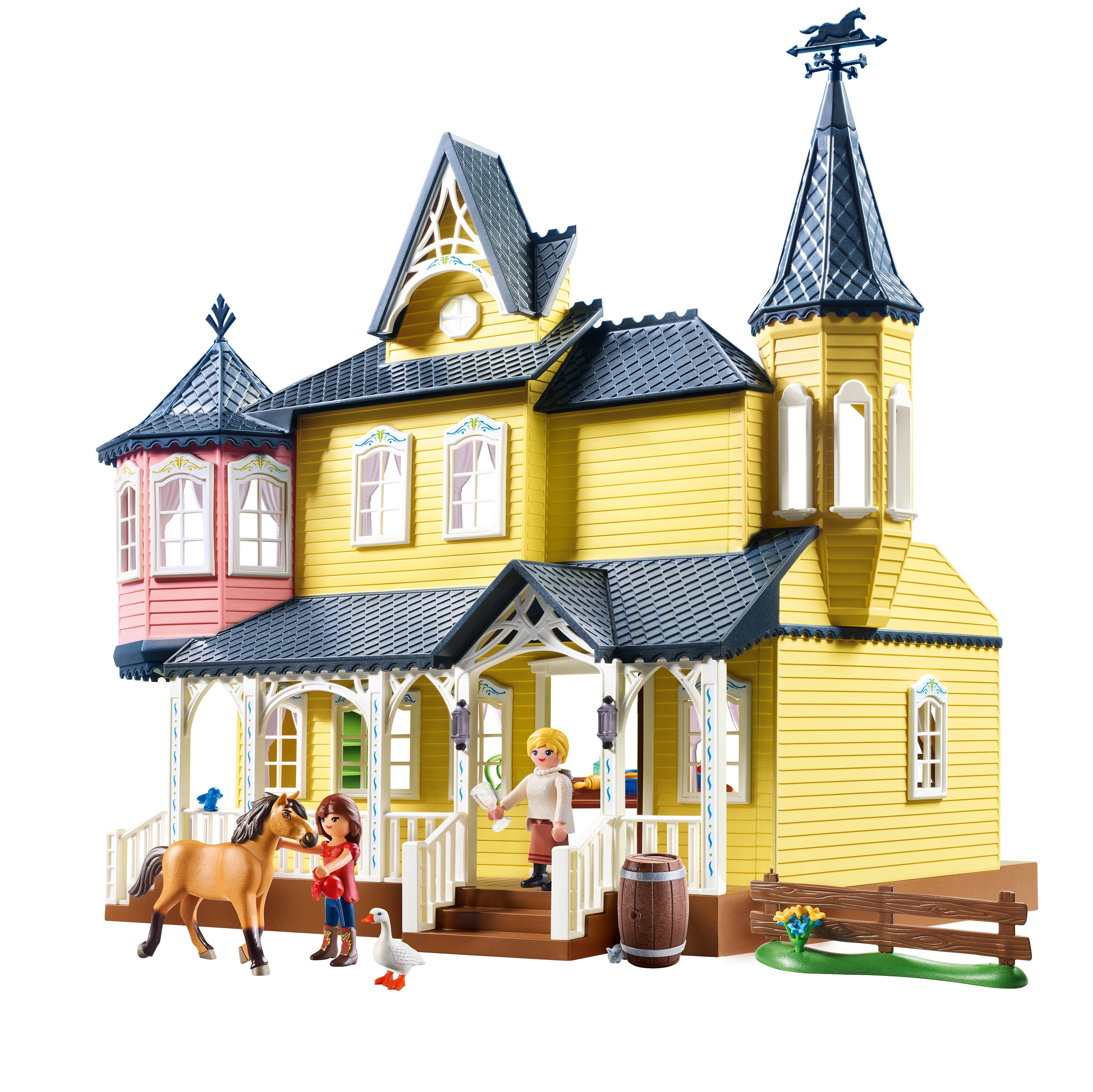 PLAYMOBIL Dreamworks Spirit Riding Arena With Lucky and Javier 70119 57pcs for sale online 