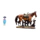 thumbnail image 1 of Figura De Resina De Una Geisha Kabuki Asiática Con Kimono Y Estatua De Caballo. Adorno Artístico Para Cumpleaños, Decoración De Dormitorio Rústico, Oficina O Sala De Estar., 1 of 8